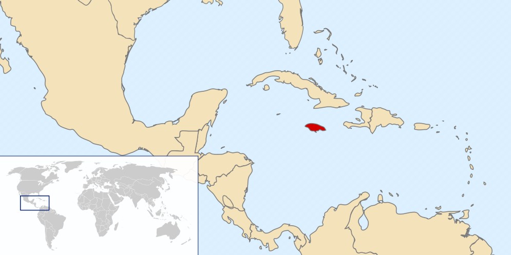 Jamaica_poloha na mapě světa